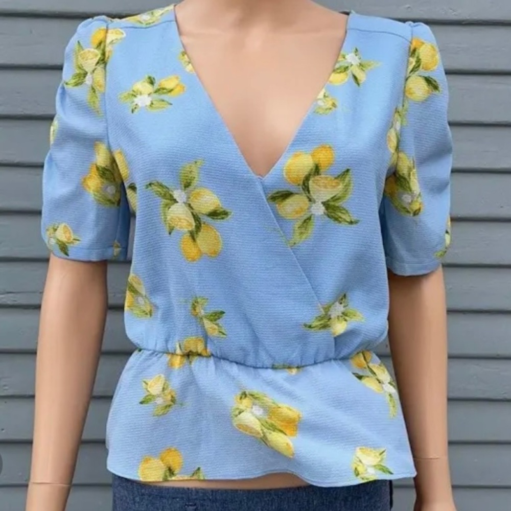 Lemon Print Blouse